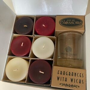 Scented Candle Set - Red, Cream, Brown by Aspen Day Blossoms